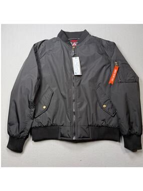 Spire By Galaxy Men's Flight Jacket Black Large $70